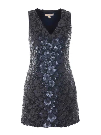 Michael Michael Kors Sequins Mini Dress In Blue