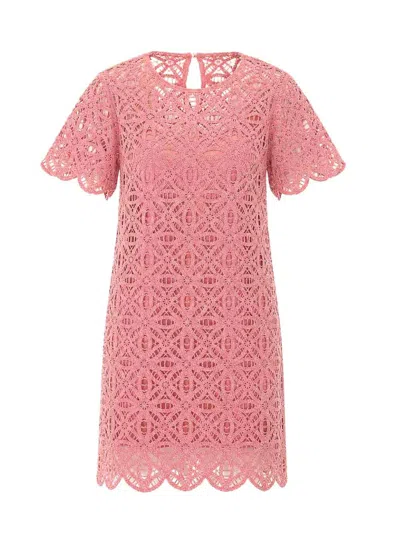 Michael Michael Kors Vestido Midi In Color Carne Y Neutral