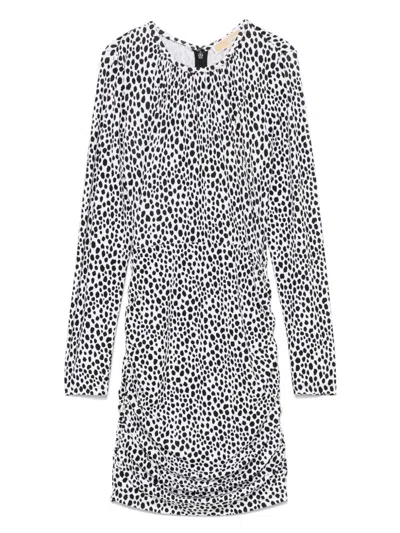 MICHAEL MICHAEL KORS MICHAEL MICHAEL KORS VESTIDO ML BLANCO MANCHAS NEGRAS CORTO