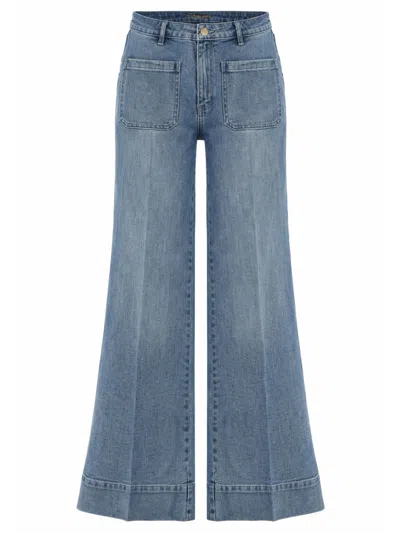 Michael Michael Kors Violette Stretch Denim Jeans In Blue