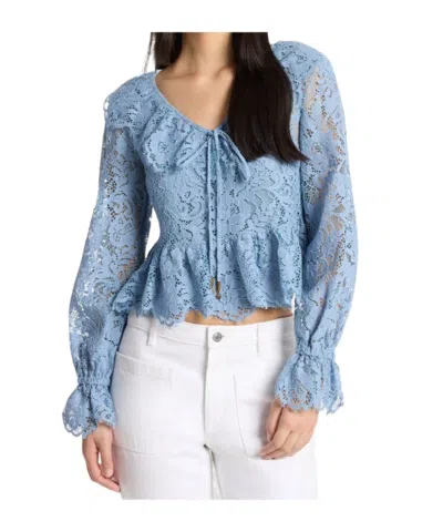 Michael Michael Kors V-neck Lace Top In Multi