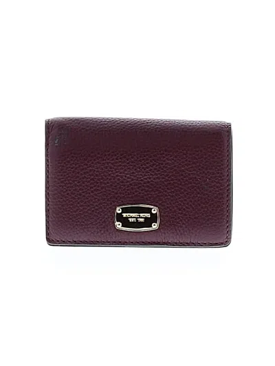 Pre-owned Michael Michael Kors Wallet In Burgundy