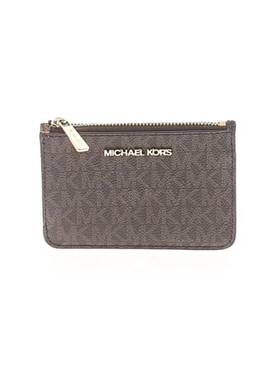 Pre-owned Michael Michael Kors Wallet In Gray