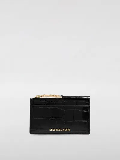 Michael Michael Kors Wallet  Woman Color Black In 黑色