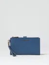 Michael Michael Kors Wallet  Woman Color Blue In 蓝色