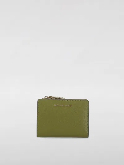 Michael Michael Kors Wallet  Woman Color Green In 绿色