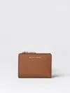 Michael Michael Kors Wallet Michael Kors Woman Color Leather In 黄棕色