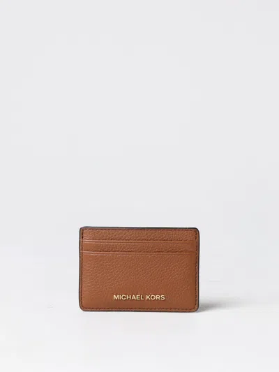 Michael Michael Kors Wallet  Woman Color Leather In 黄棕色
