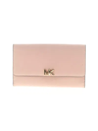 Pre-owned Michael Michael Kors Wallet In Pink