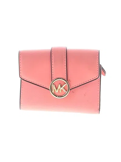 Pre-owned Michael Michael Kors Wallet In Pink