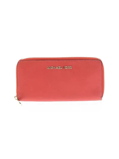 Pre-owned Michael Michael Kors Wallet In Red