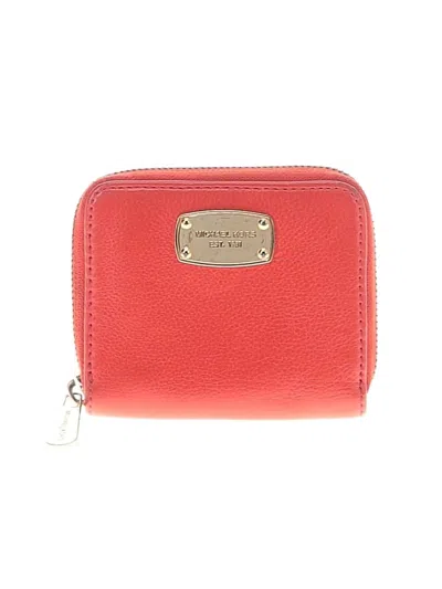 Pre-owned Michael Michael Kors Wallet In Red