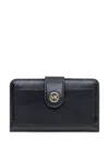 Michael Michael Kors Michael By Michael Kors Black Leather Wallet In Black