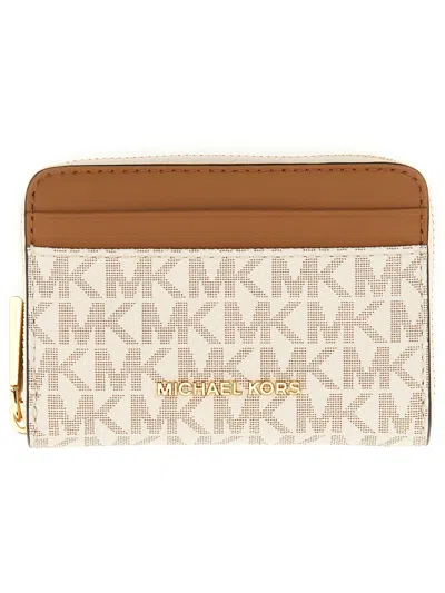 Michael Michael Kors Wallet With Logo In Multicolour