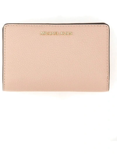 Michael Michael Kors Wallet With Logo In Pink