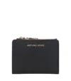 Michael Michael Kors Michael By Michael Kors Black Leather Wallet In Black