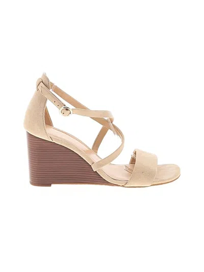 Pre-owned Michael Michael Kors Wedges In Brown