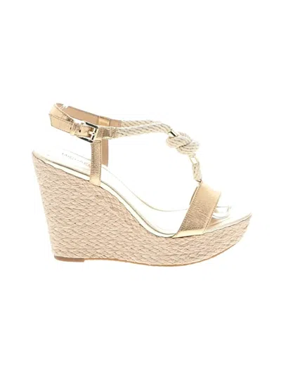 Pre-owned Michael Michael Kors Wedges In Gold