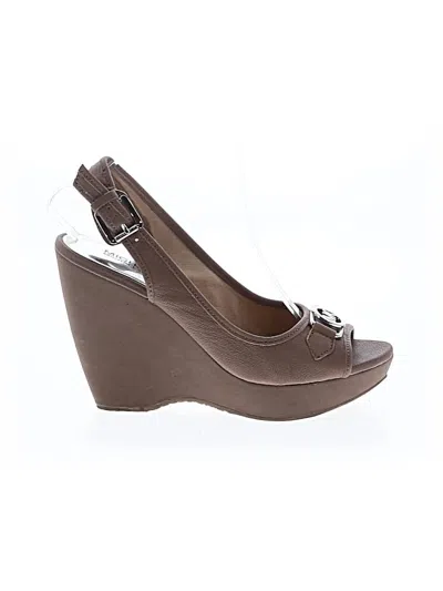 Pre-owned Michael Michael Kors Wedges In Gray