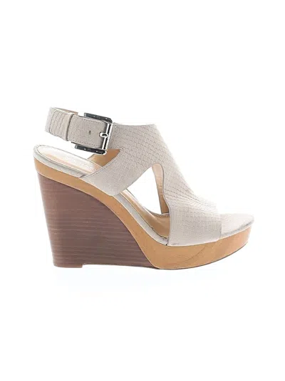 Pre-owned Michael Michael Kors Wedges In Gray