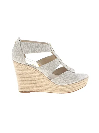 Pre-owned Michael Michael Kors Wedges In Ivory