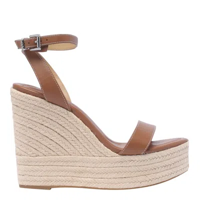 Michael Michael Kors Wedges In Leather Brown