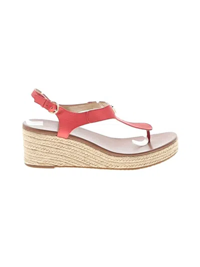 Pre-owned Michael Michael Kors Wedges In Red