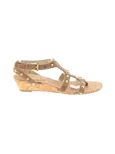 Pre-owned Michael Michael Kors Wedges In Tan