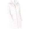 Michael Michael Kors White Down Hooded Packable 3/4 Coat In White