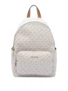 Michael Michael Kors White Tanner Backpack In White