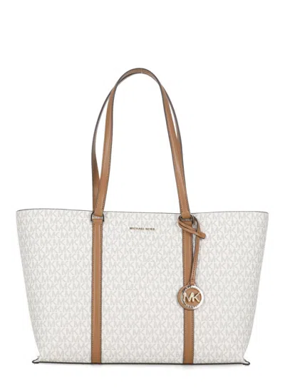 Michael Michael Kors White Temple Shopping Bag