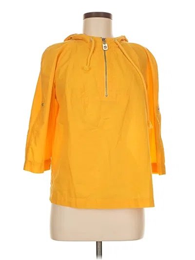 Pre-owned Michael Michael Kors Windbreaker Jacket In Yellow