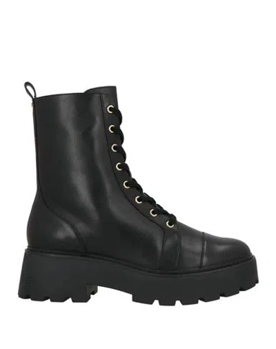 Michael Michael Kors Woman Ankle Boots Black Size 6 Cow Leather
