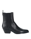 Shop Michael Michael Kors Woman Ankle Boots Black Size 7.5 Bovine Leather