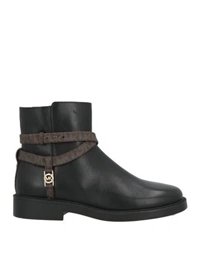 Michael Michael Kors Woman Ankle Boots Black Size 7.5 Leather