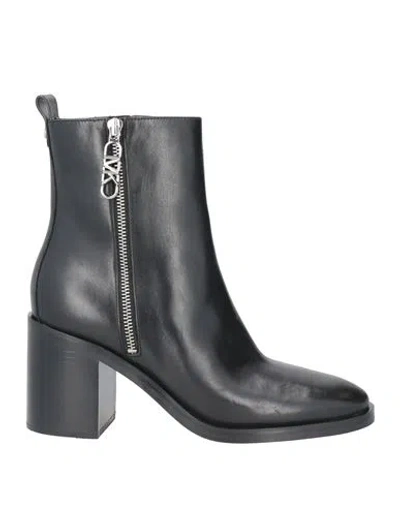 Michael Michael Kors Woman Ankle Boots Black Size 7.5 Leather