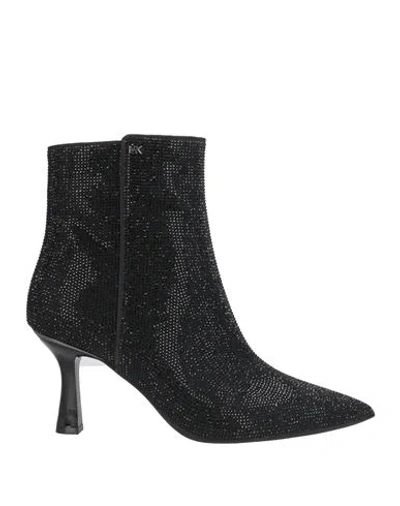 Michael Michael Kors Woman Ankle Boots Black Size 8 Textile Fibers