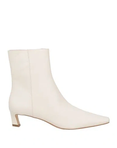 Michael Michael Kors Woman Ankle Boots Off White Size 8.5 Leather