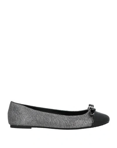 Michael Michael Kors Woman Ballet Flats Black Size 7.5 Textile Fibers