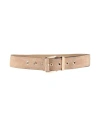 Michael Michael Kors Woman Belt Beige Size M Leather In Sand