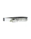 Michael Michael Kors Woman Belt Silver Size M Leather In Silver