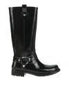 Michael Michael Kors Woman Boot Black Size 8 Rubber In Black