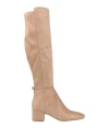 Michael Michael Kors 40f4bnmbfs Womens Logo Man Made Over-the-knee Boots In Beige