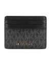 Michael Michael Kors Woman Cardholder Black Size - Pvc - Polyvinyl Chloride, Polyester, Polyurethane In Black