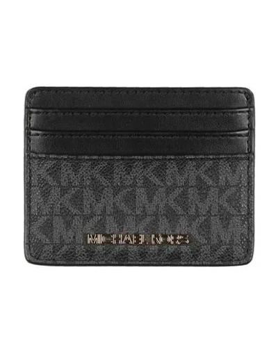 Michael Michael Kors Woman Cardholder Black Size - Pvc - Polyvinyl Chloride, Polyester, Polyurethane