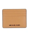 Michael Michael Kors Woman Cardholder Camel Size - Leather In Sand