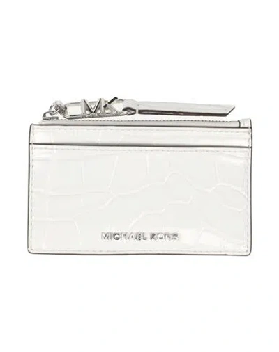 Michael Michael Kors Woman Cardholder White Size - Leather