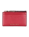 Michael Michael Kors Woman Coin Purse Red Size - Cow Leather