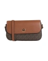 Michael Michael Kors Woman Cross-body Bag Brown Size - Pvc - Polyvinyl Chloride, Polyester, Polyuret