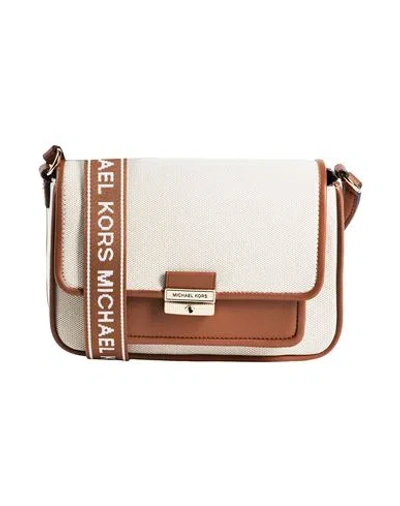 Michael Michael Kors Woman Cross-body Bag Brown Size - Textile Fibers